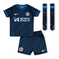 Camisa de Futebol Chelsea Cole Palmer #20 Equipamento Secundário Infantil 2023-24 Manga Curta (+ Calças curtas)
